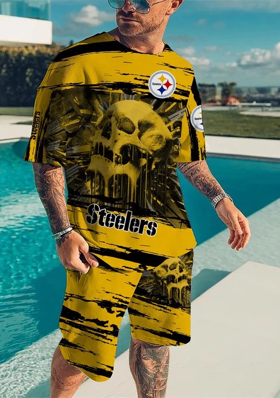 Pittsburgh Steelers T-shirt and Shorts AZTS117