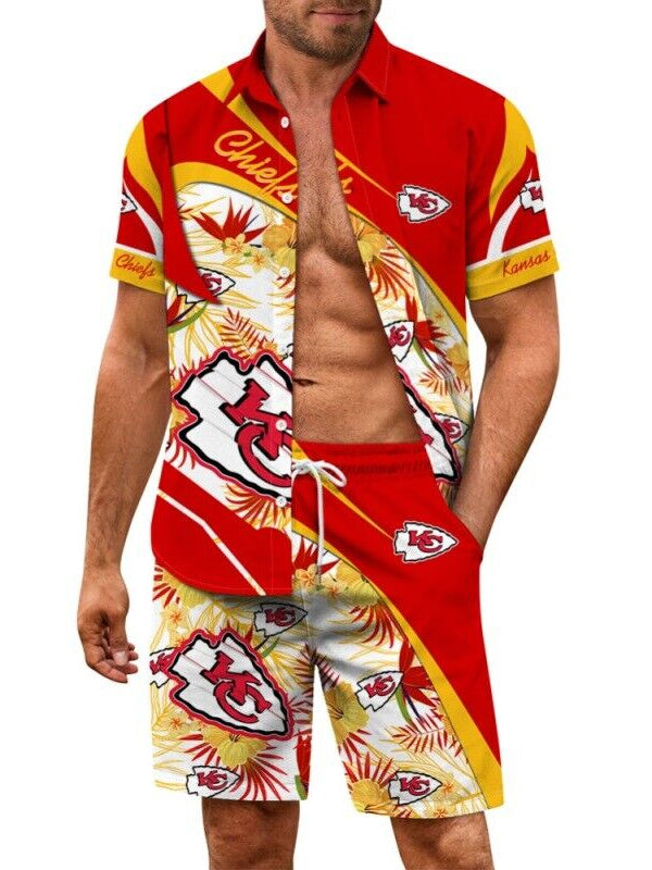 Kansas City Chiefs Combo Hawaiian Shirt and Shorts AZBTHWSS000059