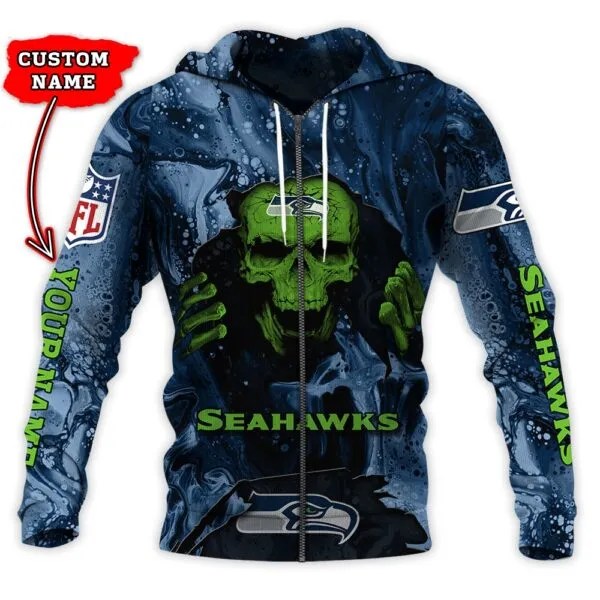 Seattle Seahawks Personalized Hoodie and Joggers AZCHD1003