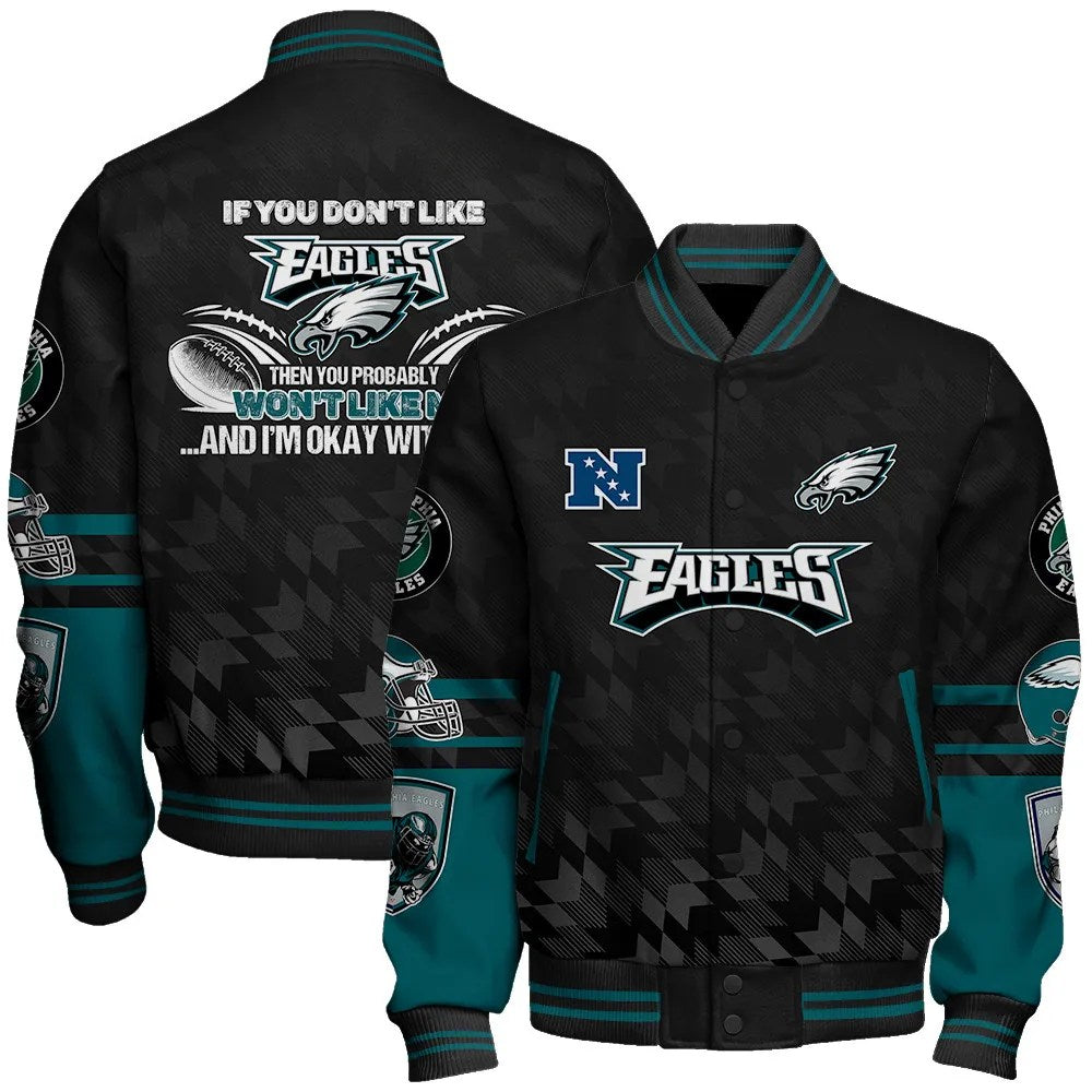 Philadelphia Eagles National Football Conference Unisex Varsity Jacket AZDDVJK000022