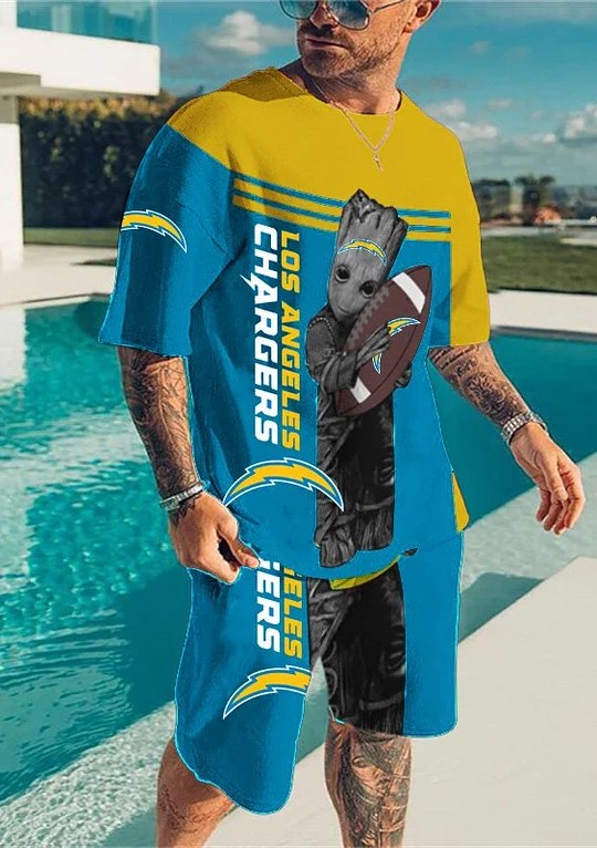Los Angeles Chargers T-shirt and Shorts AZTS539