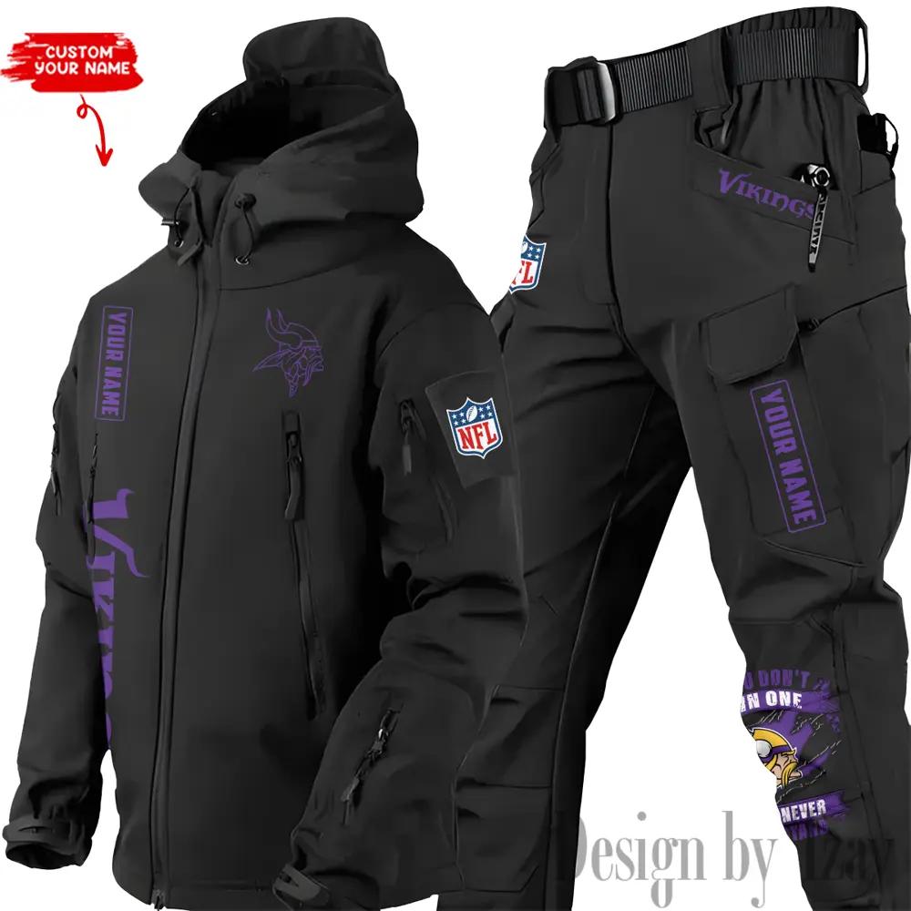 Minnesota Vikings Outdoor Jacket and Pants 000111