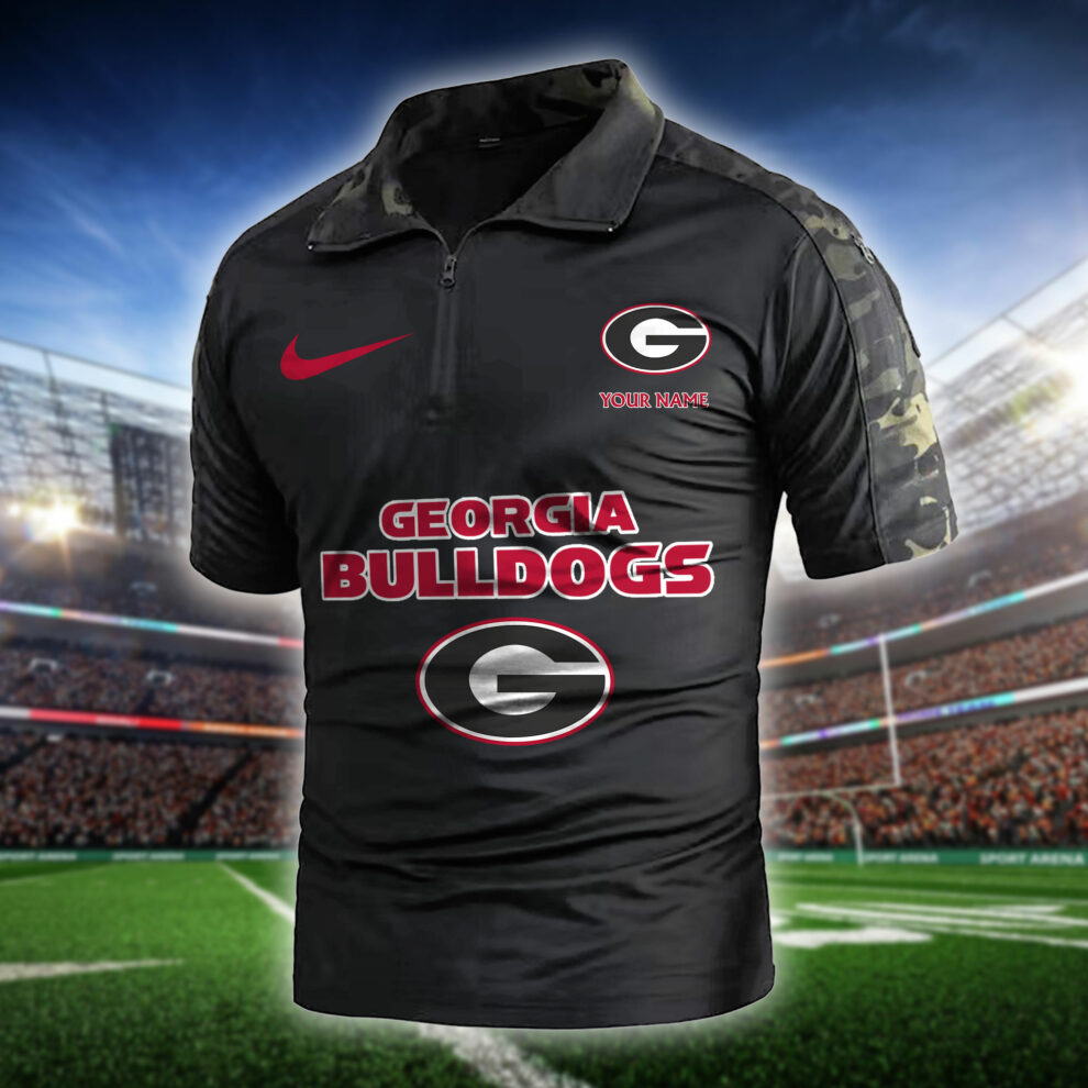 Georgia Bulldogs Army Polo Shirt AZBTAPS000014