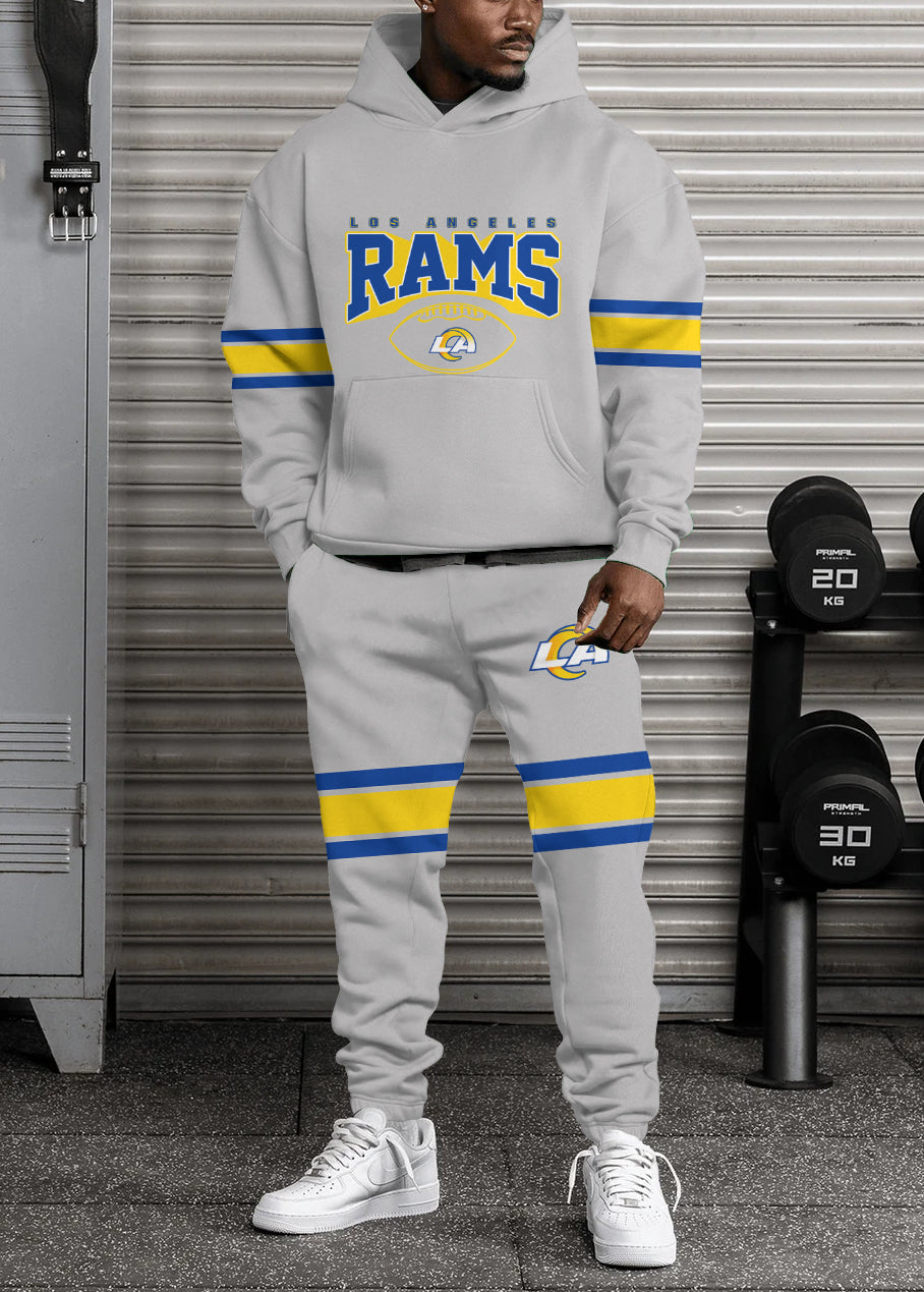 Los Angeles Rams Combo Pullover Hoodie And Sweatpants AZBTPHSP000446
