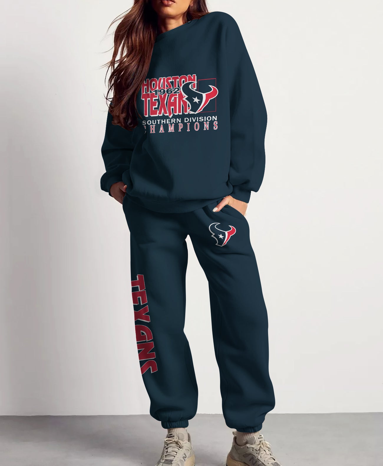 Houston Texans Combo 3D Sweatsuit and Sweatpants Unisex CBSP8