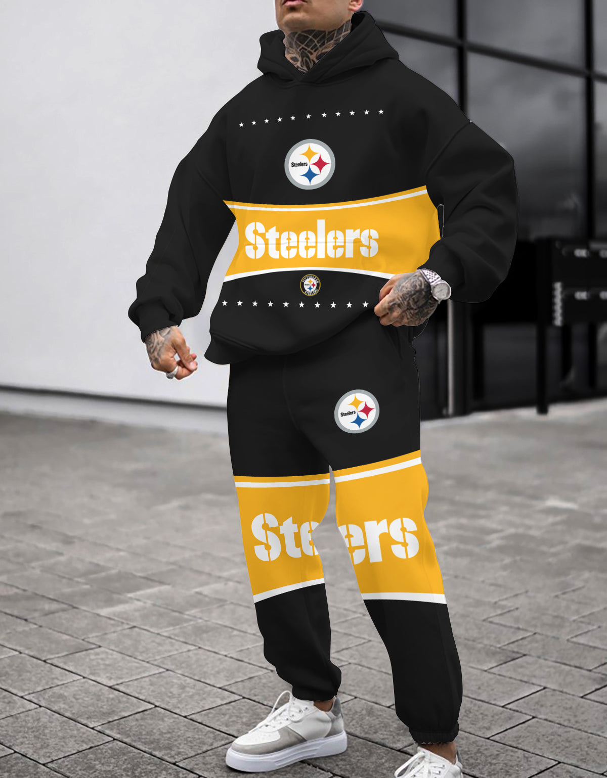Pittsburgh Steelers Combo Pullover Hoodie And Sweatpants AZBTPHSP000390