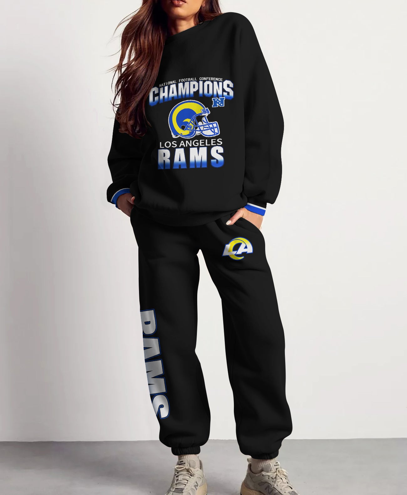 Los Angeles Rams Combo 3D Sweatsuit and Sweatpants Unisex CBSP138