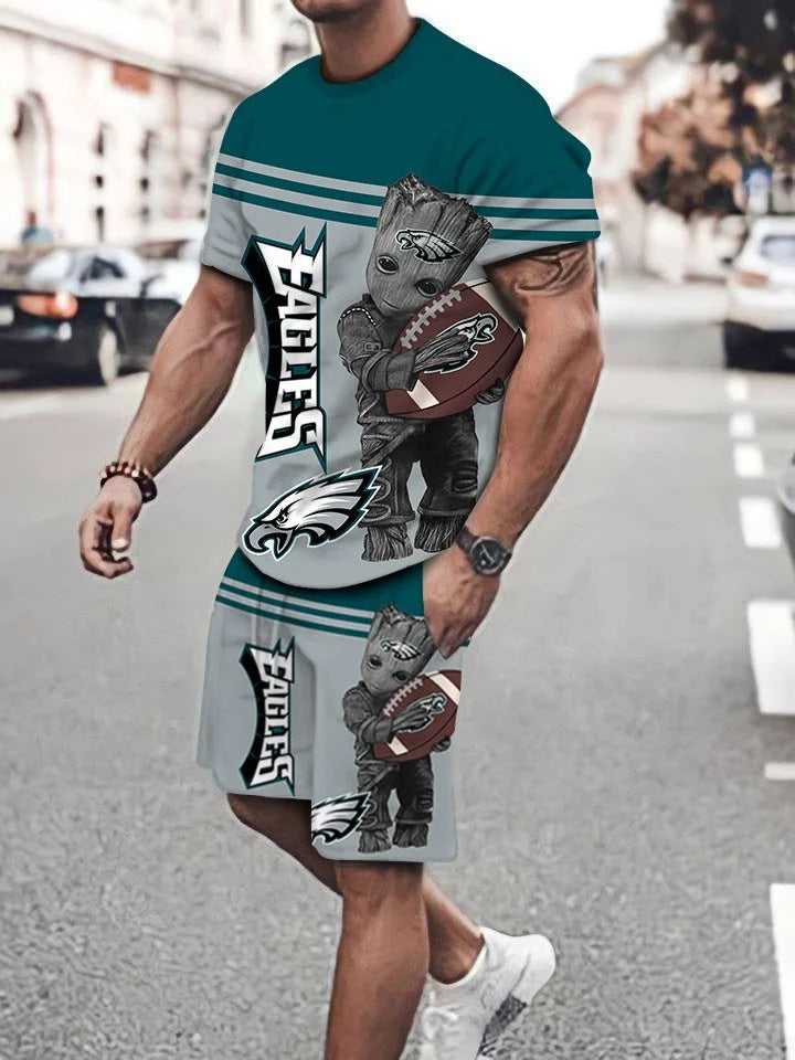 Philadelphia Eagles T-shirt and Shorts AZTS109