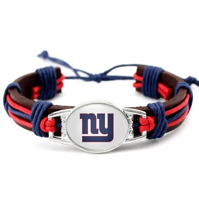 New York Giants Leather Bracelets