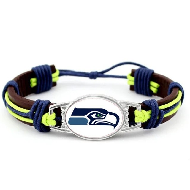 Seattle Seahawks Leather Bracelets