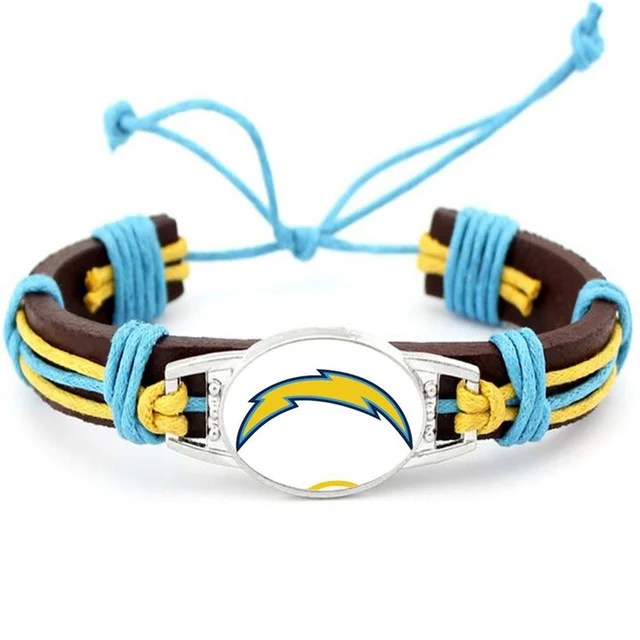 Los Angeles Chargers Leather Bracelets