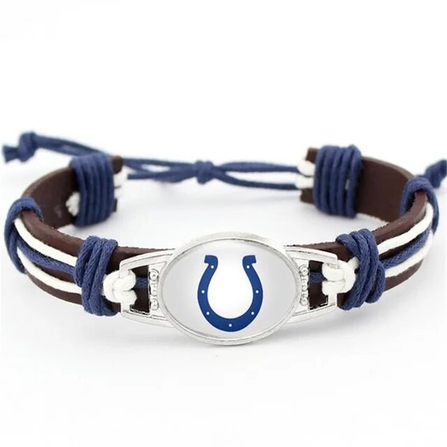 Indianapolis Colts Leather Bracelets