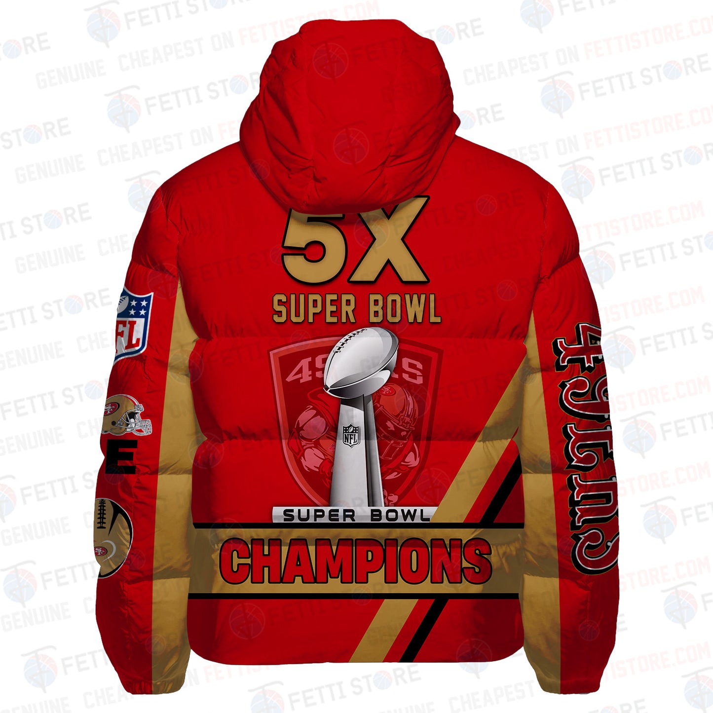 San Francisco 49ers CozyCloud Down Jacket AZBTDWJ000185