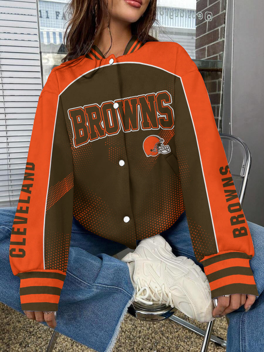 Cleveland Browns National Football League Varsity Jacket AZBTVJK000573