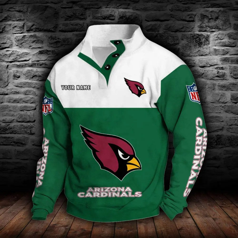 Arizona Cardinals New Personalized Colorful Stand Collar Sweatshirt AZBTSCSW000001