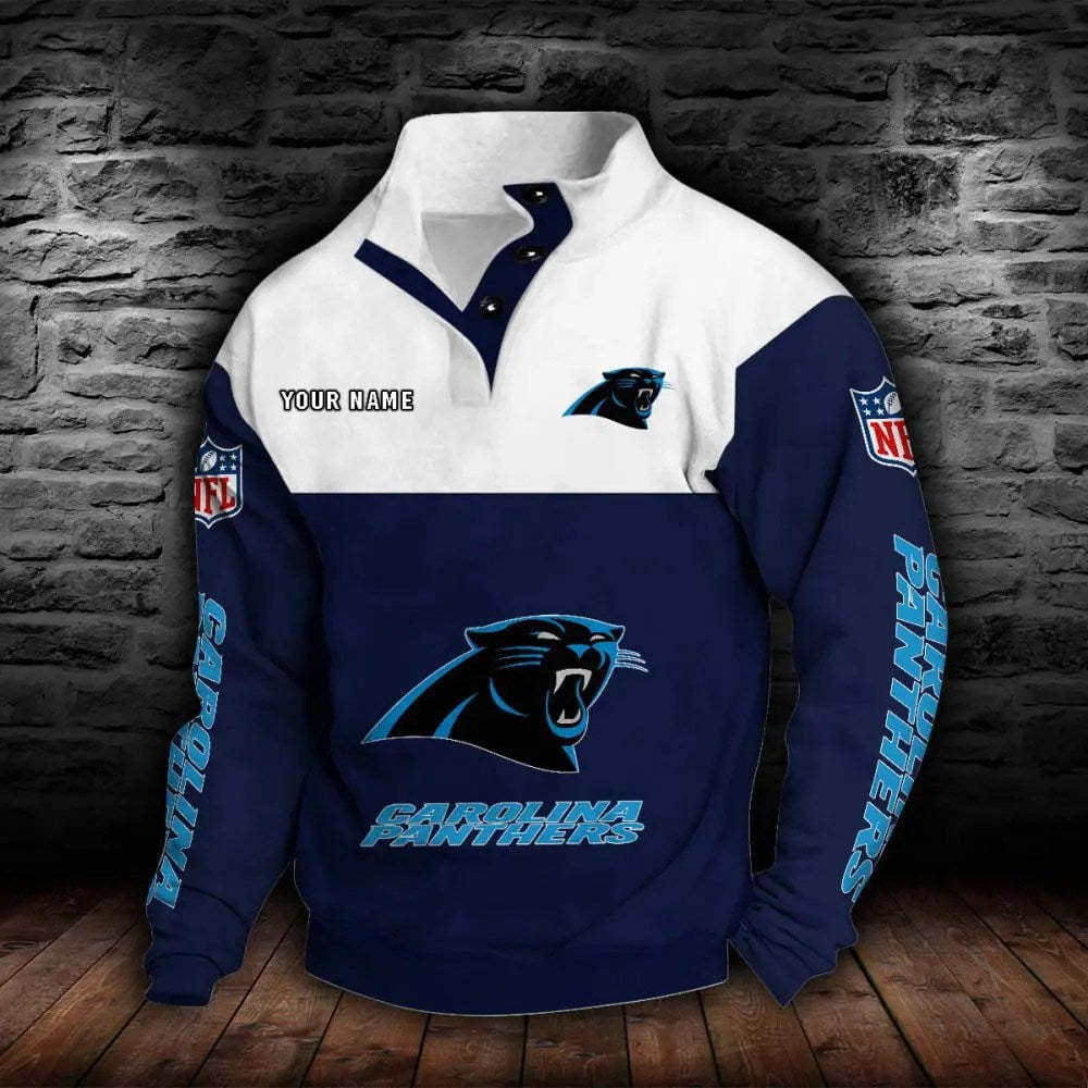 Carolina Panthers New Personalized Colorful Stand Collar Sweatshirt AZBTSCSW000005