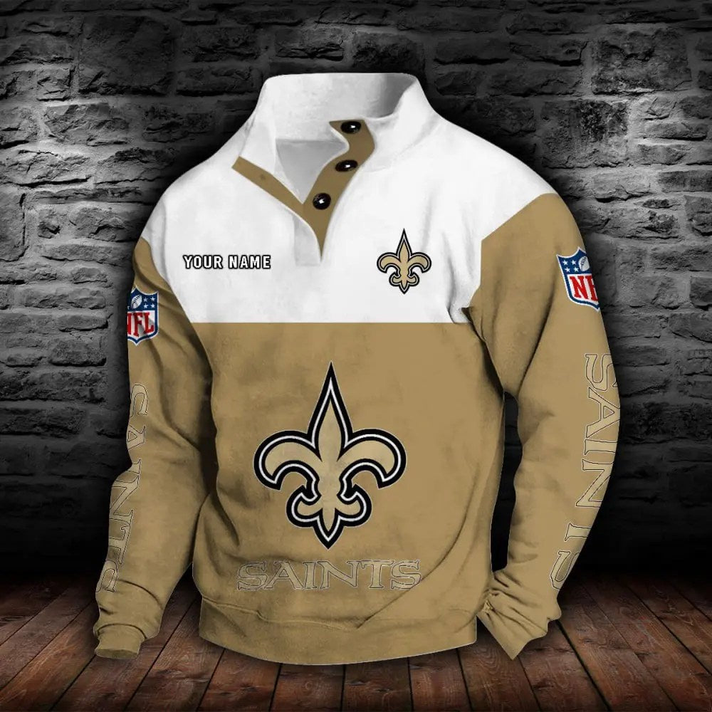 New Orleans Saints New Personalized Colorful Stand Collar Sweatshirt AZBTSCSW000021