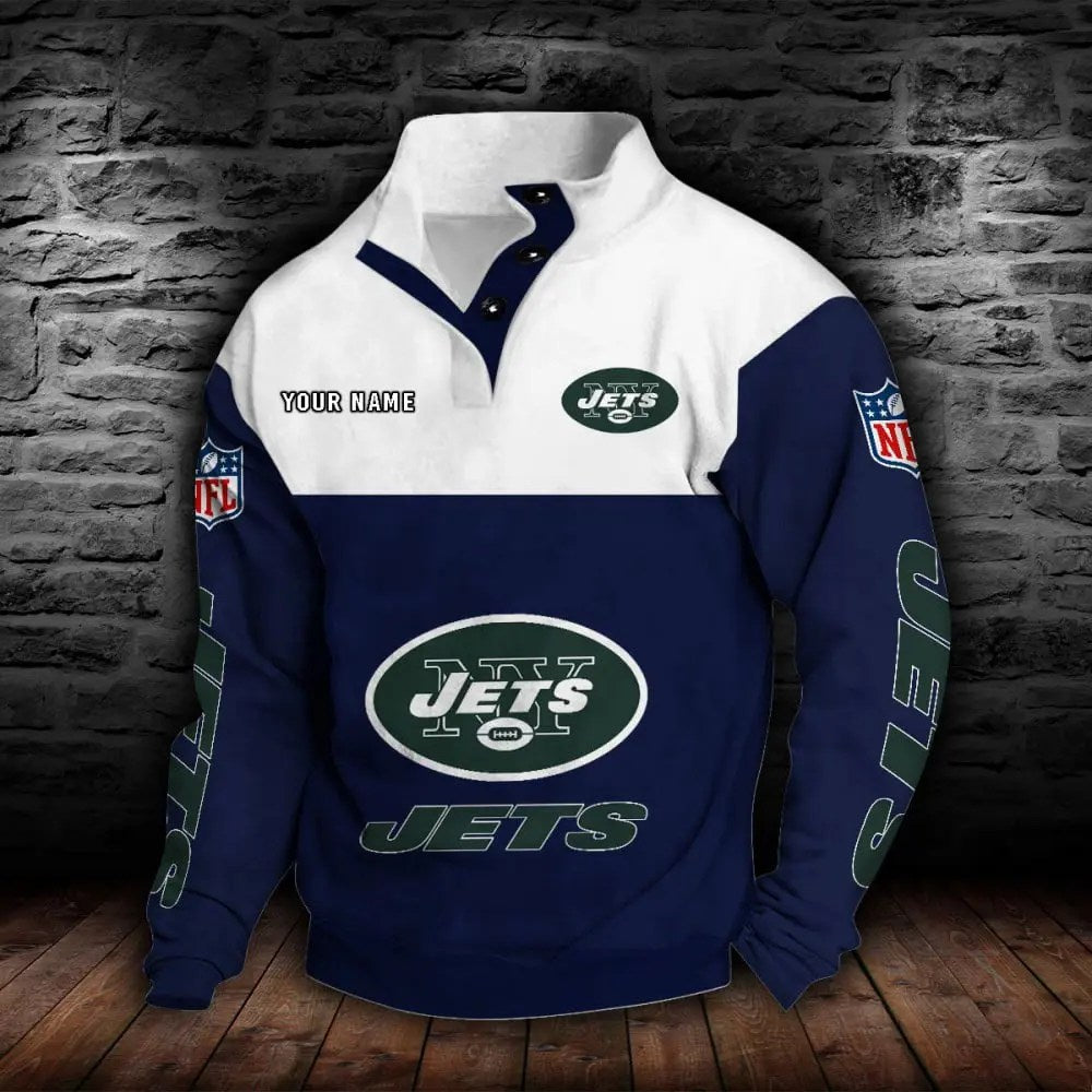 New York Jets New Personalized Colorful Stand Collar Sweatshirt AZBTSCSW000024