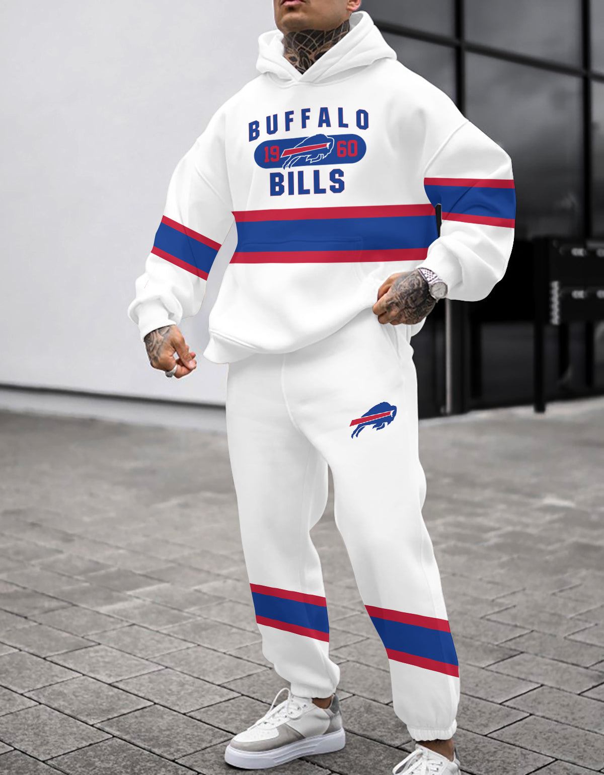 Buffalo Bills Combo Pullover Hoodie And Sweatpants AZBTPHSP000216
