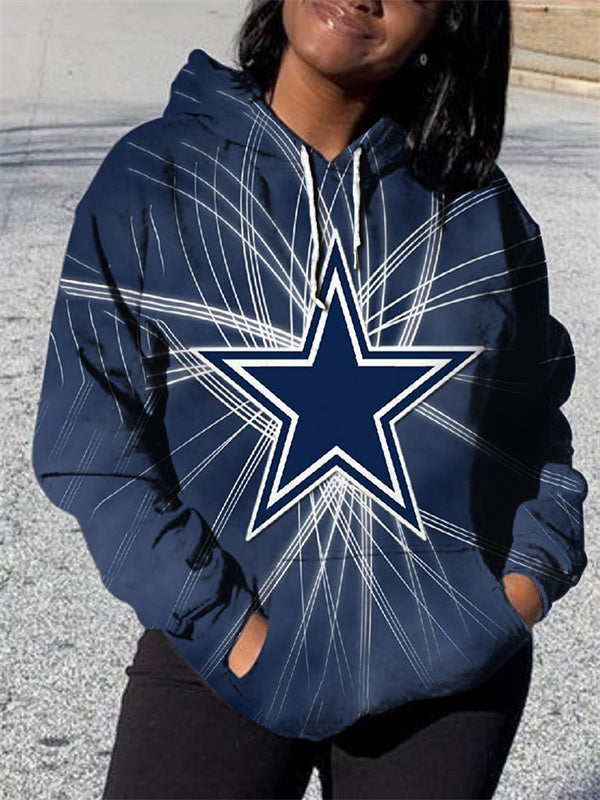 Dallas Cowboys 3D Printed Pocket Pullover Hoodie AZBTPH000148