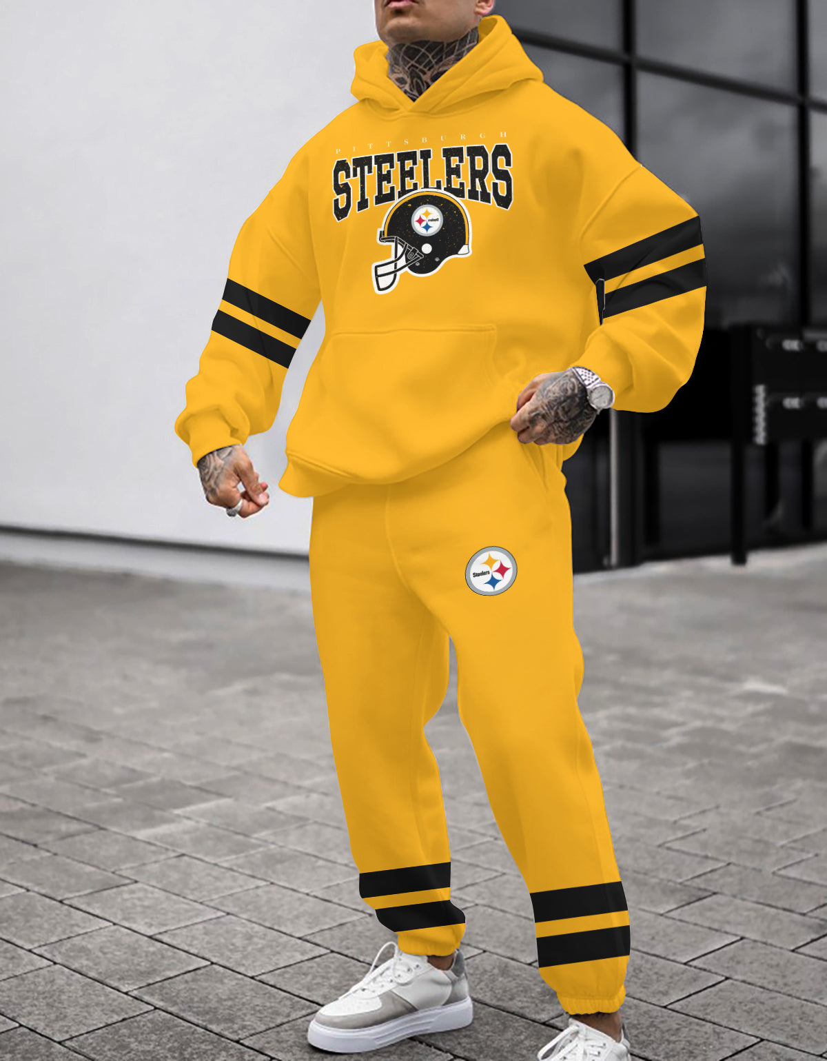 Pittsburgh Steelers Combo Pullover Hoodie And Sweatpants AZBTPHSP000136