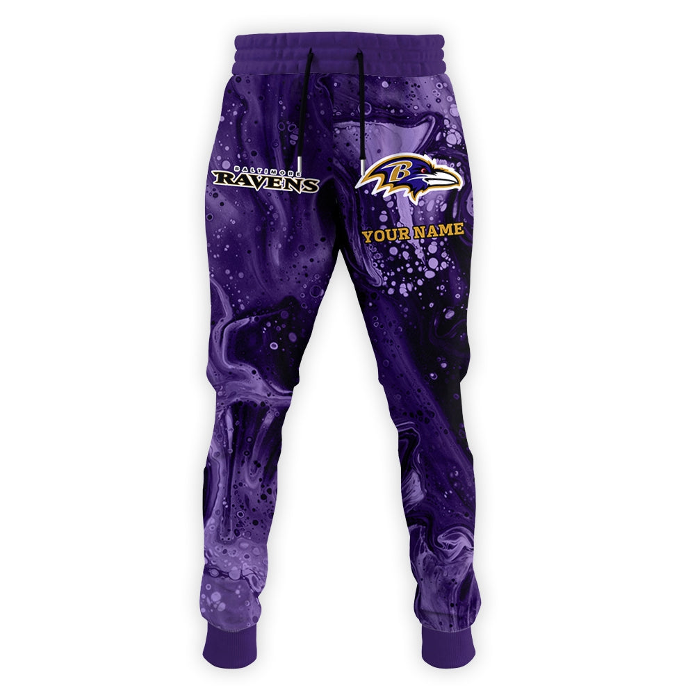 Baltimore Ravens Personalized Hoodie and Joggers AZCHD977