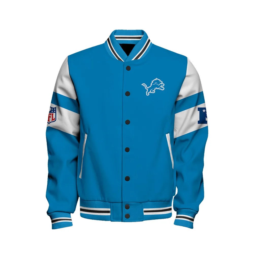 Detroit Lions National Football Conference Unisex Varsity Jacket AZDDVJK000005