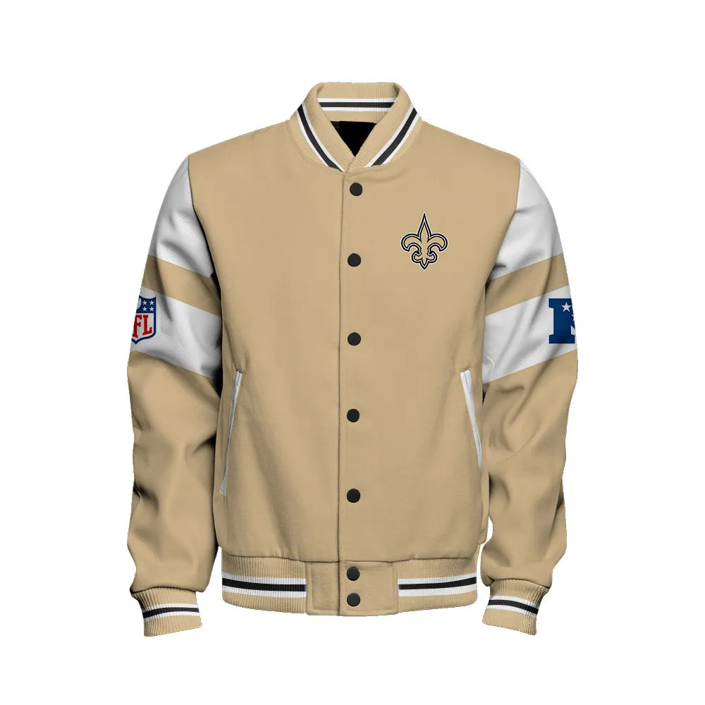New Orleans Saints National Football Conference Unisex Varsity Jacket AZDDVJK000016