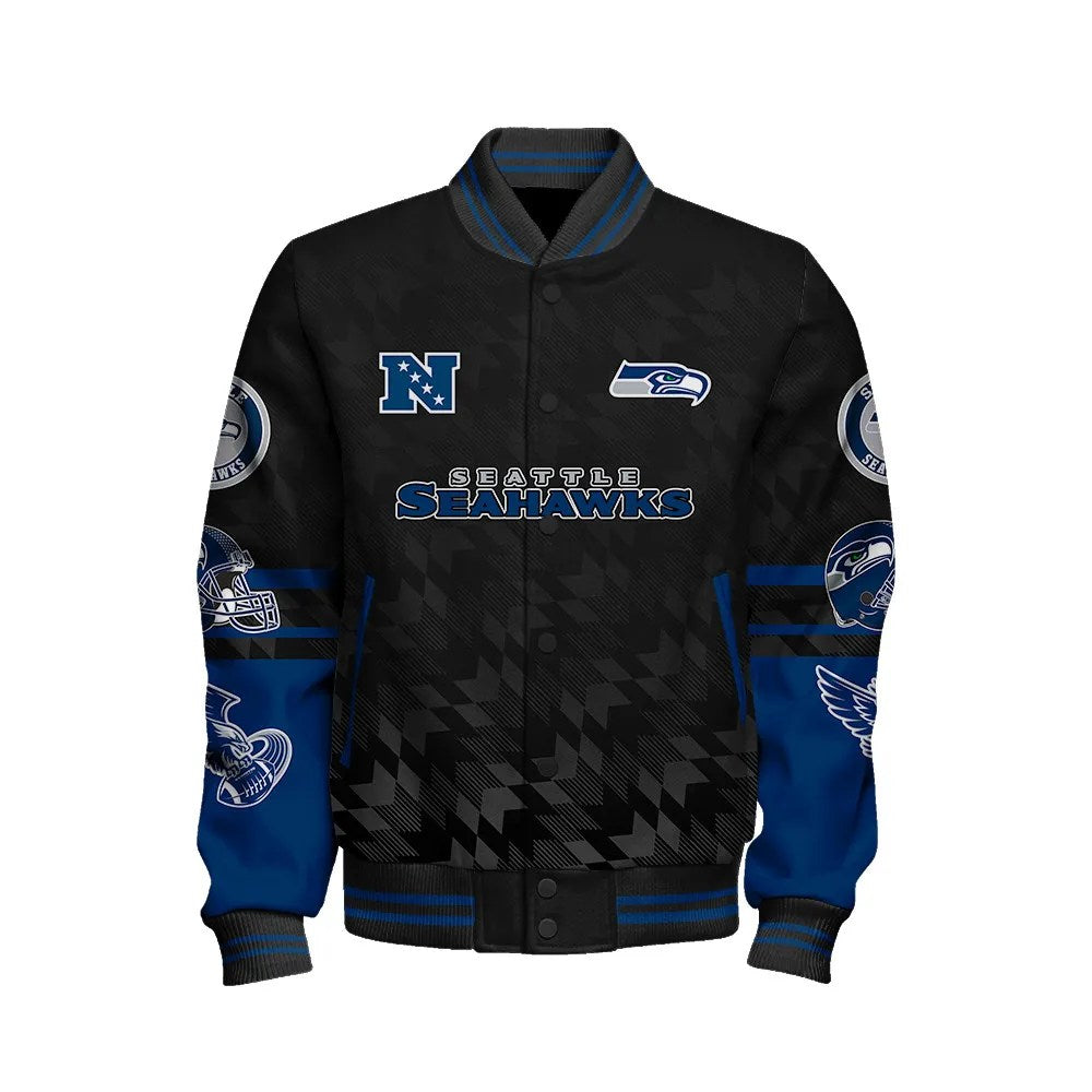 Seattle Seahawks National Football Conference Unisex Varsity Jacket AZDDVJK000028