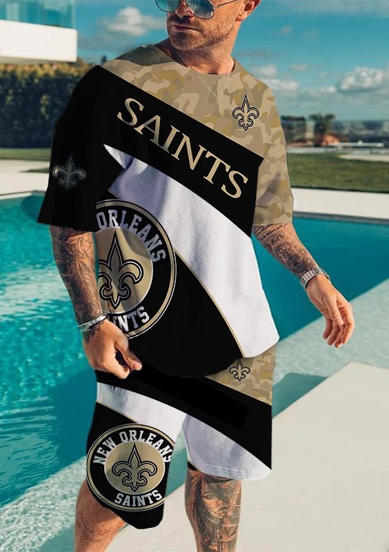 New Orleans Saints T-shirt and Shorts AZTS082