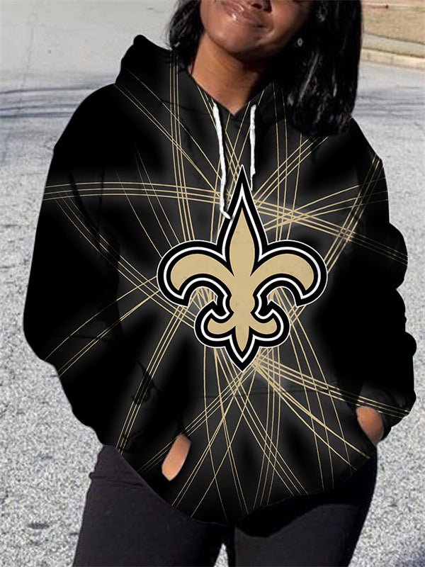 New Orleans Saints 3D Printed Pocket Pullover Hoodie AZBTPH000143