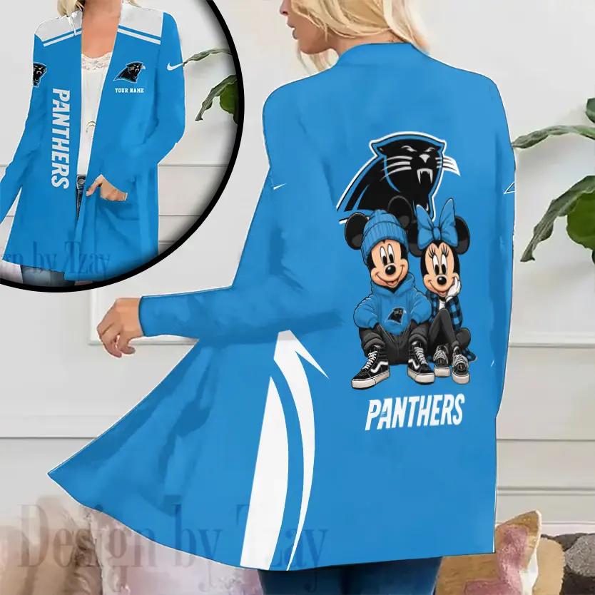 Carolina Panthers Women Patch Pocket Cardigan BT029