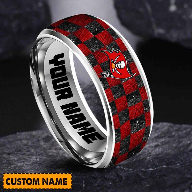 Tampa Bay Buccaneers Special Stainless Ring Custom Name AZBTSR000024