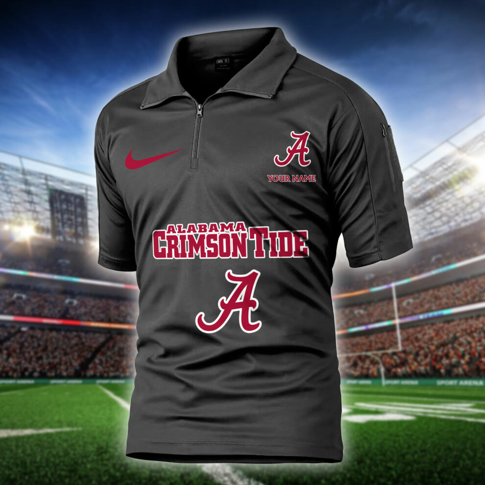 Alabama Crimson Tide Army Polo Shirt AZBTAPS000054