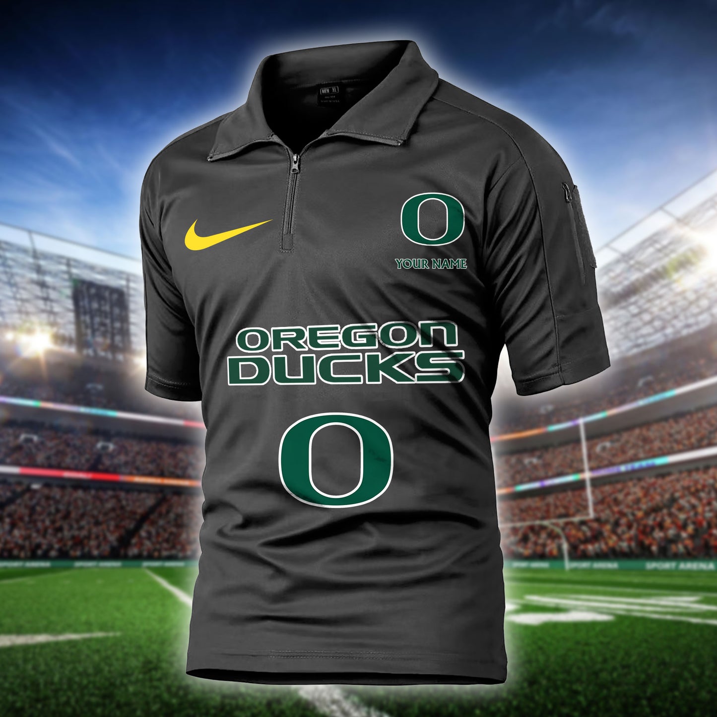 Oregon Ducks Army Polo Shirt AZBTAPS000006