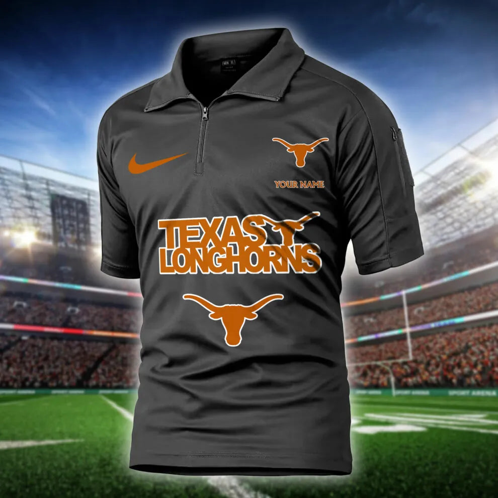Texas Longhorns Army Polo Shirt AZBTAPS000065