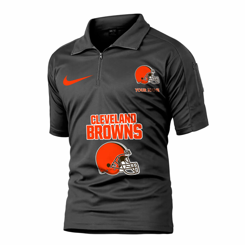Cleveland Browns Army Polo Shirt AZBTAPS000045