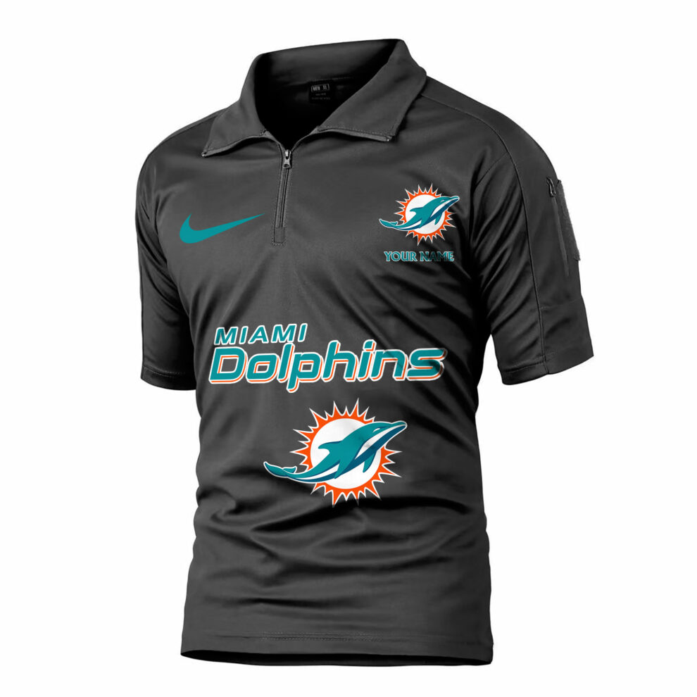 Miami Dolphins Army Polo Shirt AZBTAPS000034
