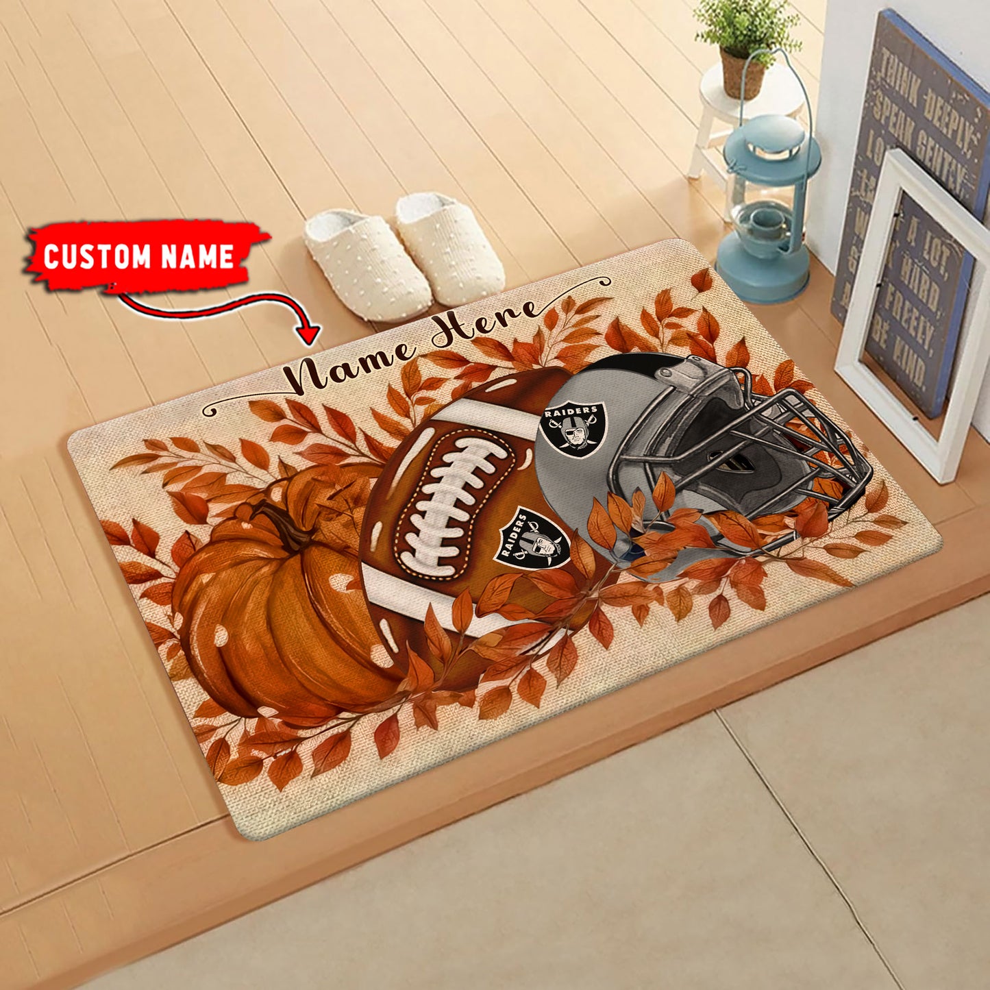 Las Vegas Raiders Fall Doormat New Collection AZBTDM000059