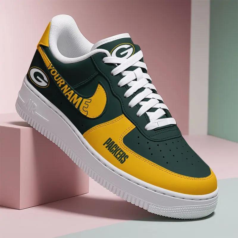 Green Bay Packers New Personalized AF1-1 Sneakers 2025 AZBTAF1N000012