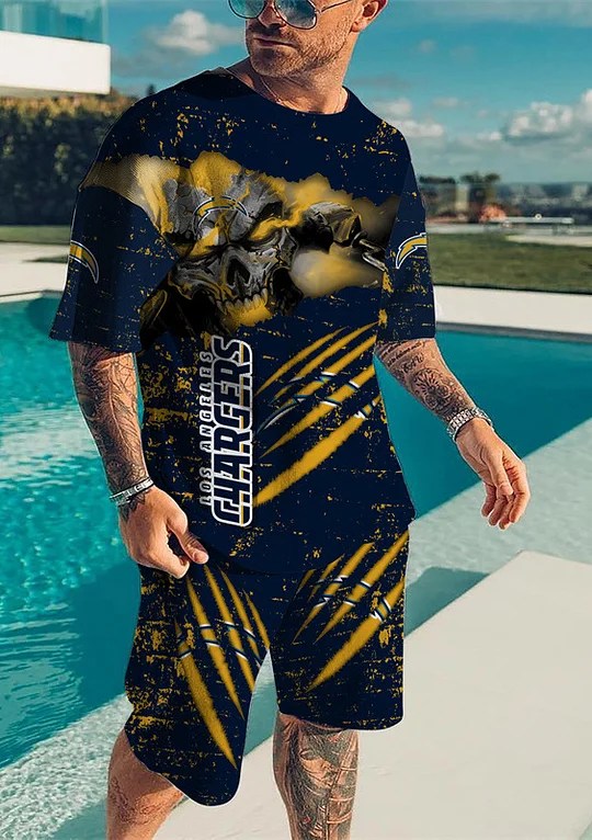 Los Angeles Chargers T-shirt and Shorts AZTS544