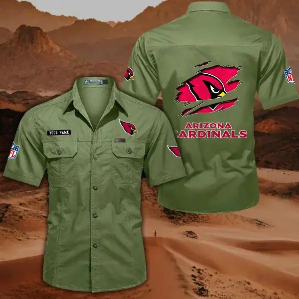 Arizona Cardinals Men’s Short Sleeve Cargo Shirts New 2025 AZBT2DCGS000001