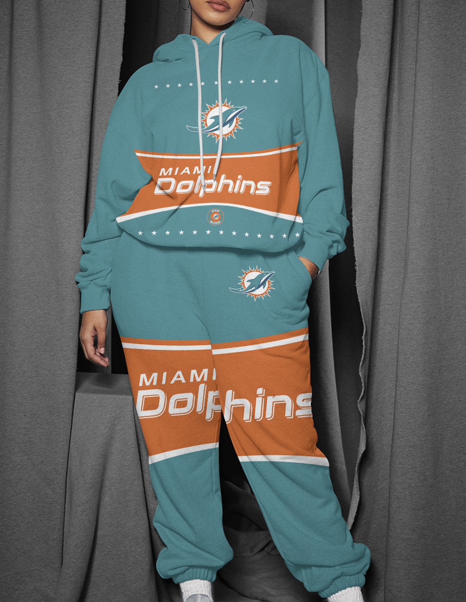 Miami Dolphins Combo Pullover Hoodie And Sweatpants AZBTPHSP000160