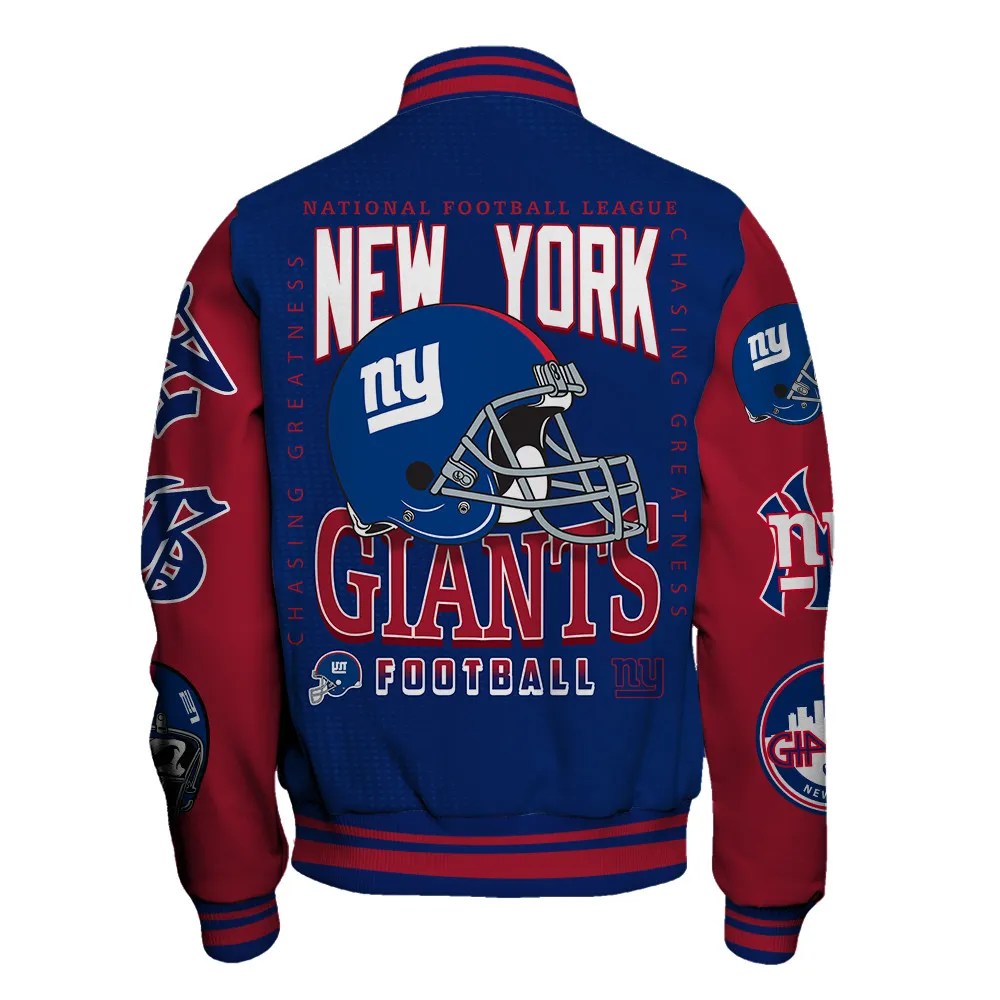 New York Giants National Football Conference Unisex Varsity Jacket AZDDVJK000020