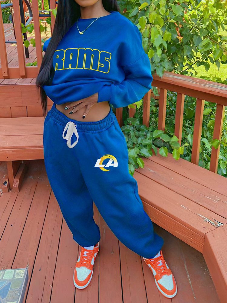 Los Angeles Rams Drop Shoulder Sweatshirt and Sweatpants AZBTDSS000010