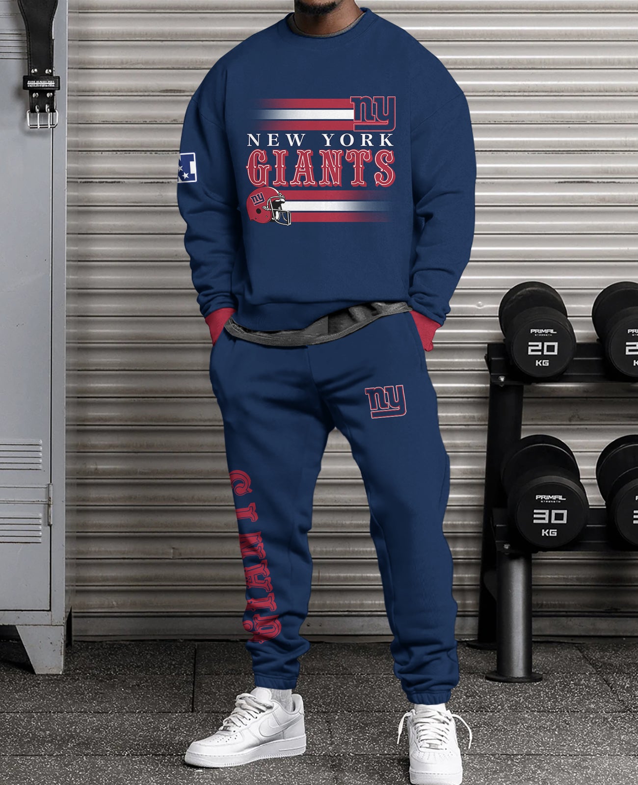 New York Giants Combo 3D Sweatsuit and Sweatpants Unisex CBSP35