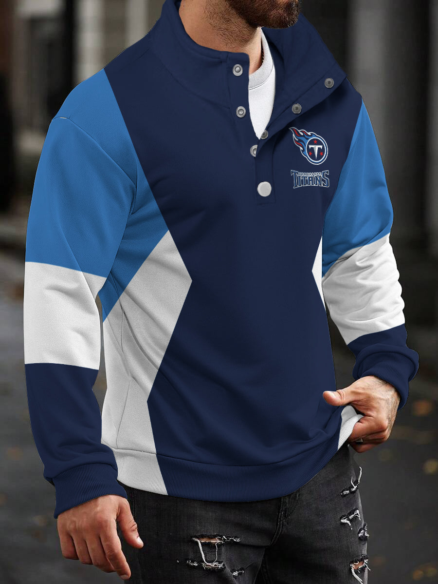 Tennessee Titans Casual Colorful Stand Collar Sweatshirt AZBTSCSW000303