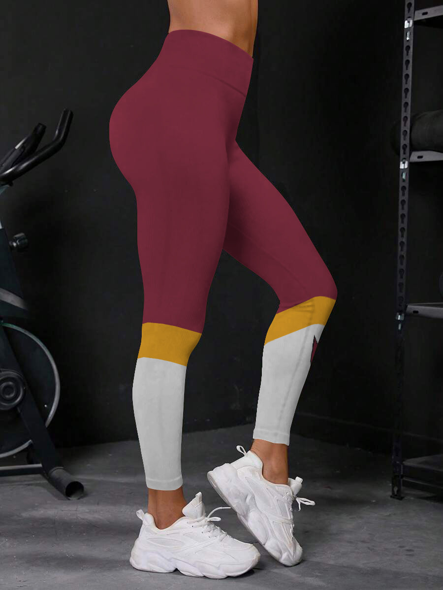 Arizona Cardinals High Waist Push Up Printed Leggings