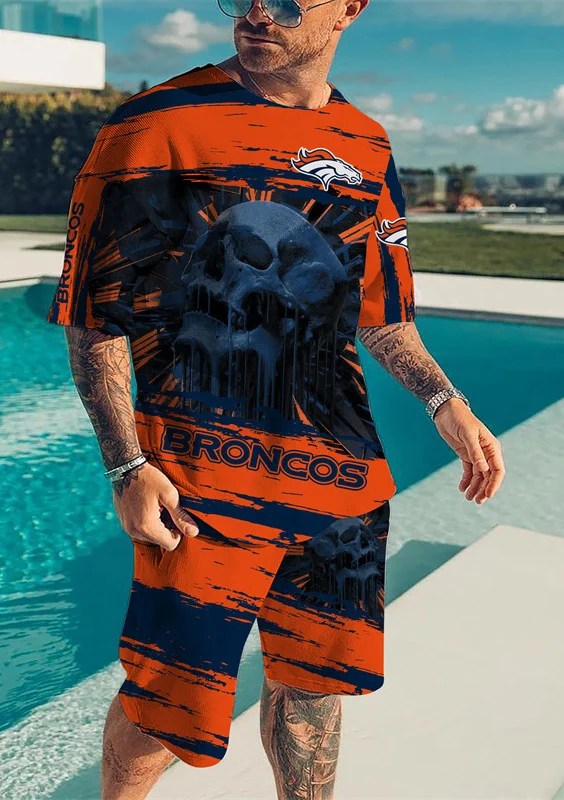 Denver Broncos T-shirt and Shorts AZTS381