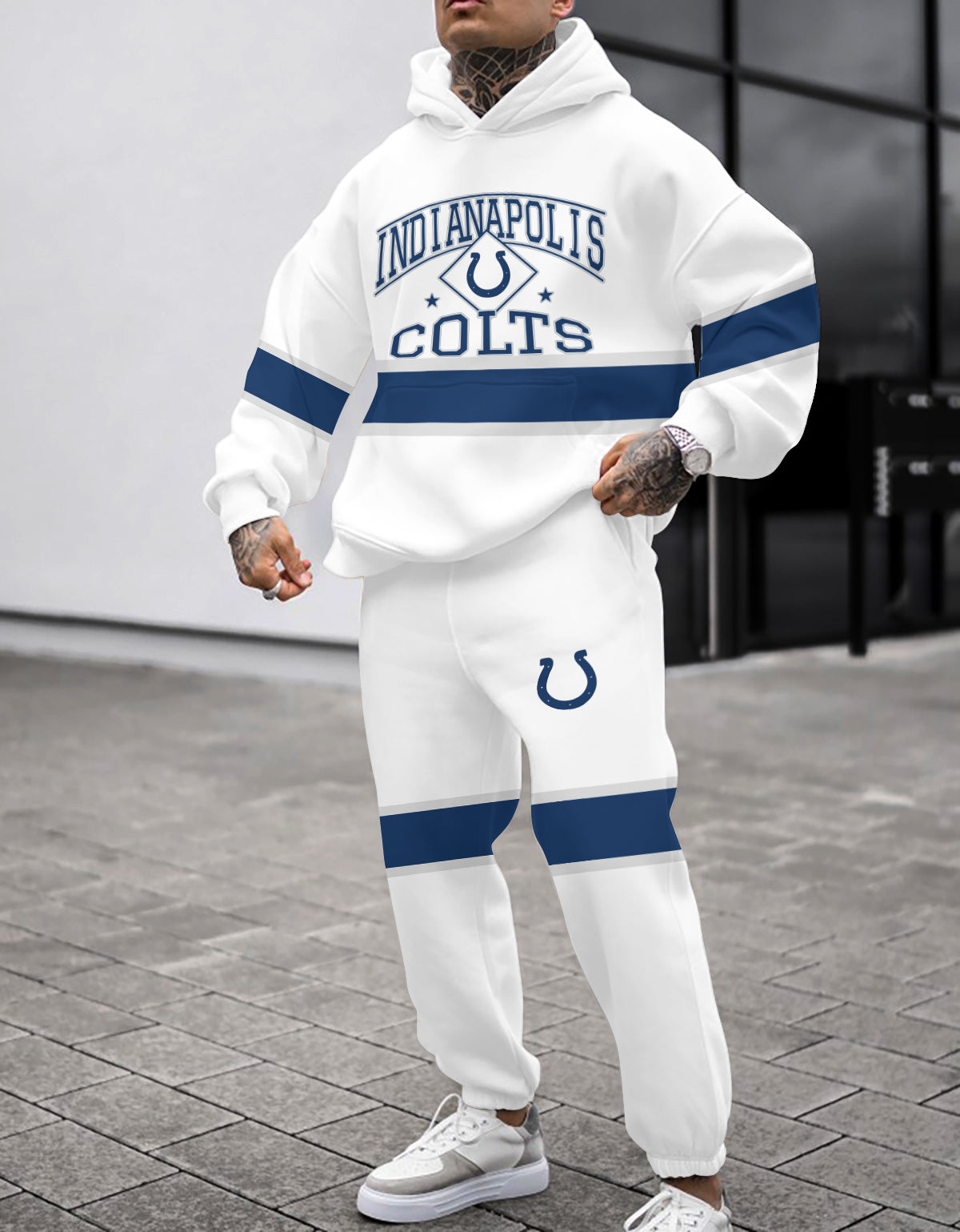 Indianapolis Colts Combo Pullover Hoodie And Sweatpants AZBTPHSP000089